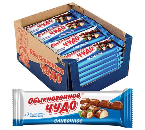 Шоколадный батончик вафельный СЛАВЯНКА 