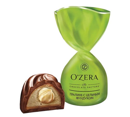 Конфеты шоколадные O'ZERA с цельным фундуком, 500 г, УК753