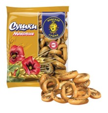 Сушки НЕВСКАЯ СУШКА с маком, 275 г, пакет, 4033032