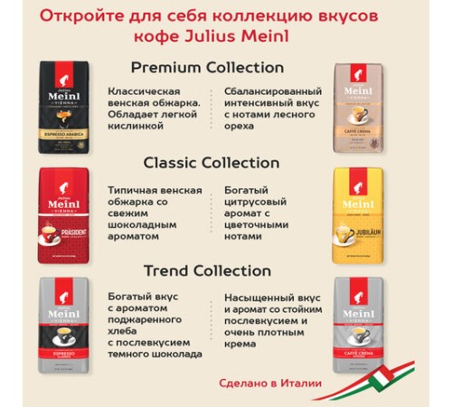 Кофе в зернах JULIUS MEINL 