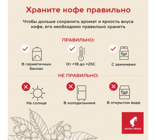 Кофе в зернах JULIUS MEINL 