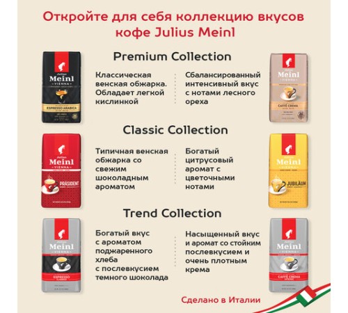 Кофе в зернах JULIUS MEINL 