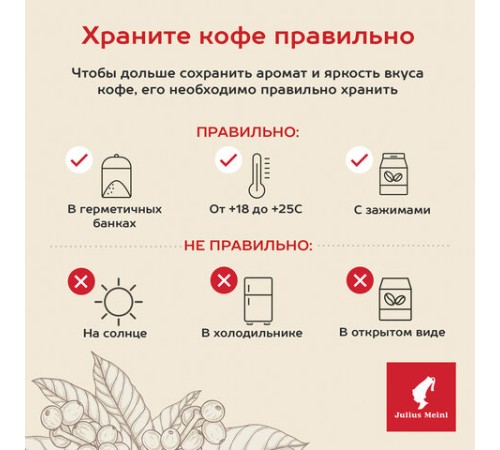 Кофе в зернах JULIUS MEINL 