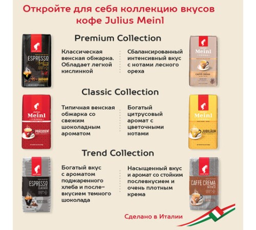 Кофе в зернах JULIUS MEINL 
