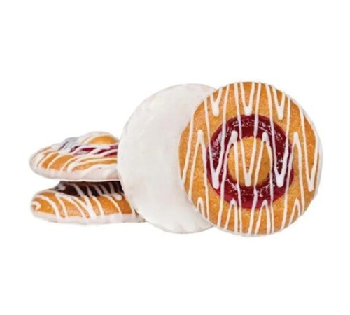 Печенье бисквитное СЕМЕЙКА ОЗБИ, с вишней в белой глазури, 400 г, картонная коробка, 1354