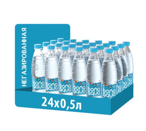 Вода негазированная питьевая BONA AQUA 0,5 л, 2418501