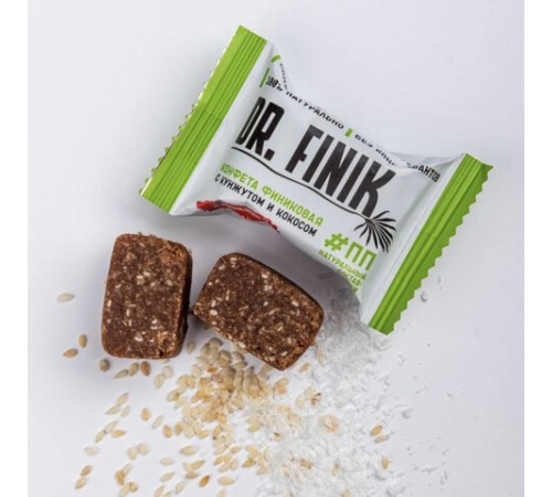 Конфеты финиковые DR.FINIK ассорти (фундук, миндаль, грецкий орех, кунжут), без сахара, 1000 г