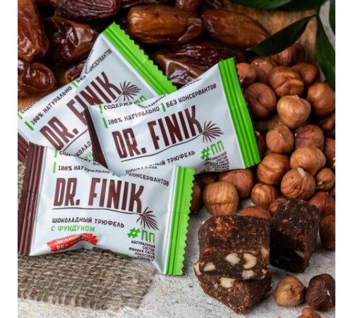 Конфеты финиковые DR.FINIK ассорти (фундук, миндаль, грецкий орех, кунжут), без сахара, 1000 г