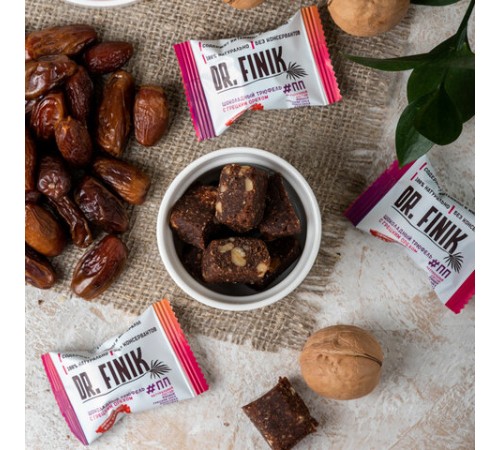 Конфеты финиковые DR.FINIK ассорти (фундук, миндаль, грецкий орех, кунжут), без сахара, 1000 г