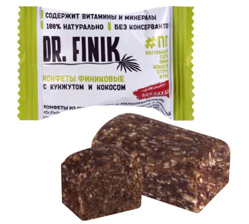 Конфеты финиковые DR.FINIK ассорти (фундук, миндаль, грецкий орех, кунжут), без сахара, 1000 г