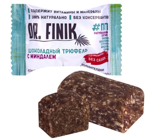 Конфеты финиковые DR.FINIK ассорти (фундук, миндаль, грецкий орех, кунжут), без сахара, 1000 г