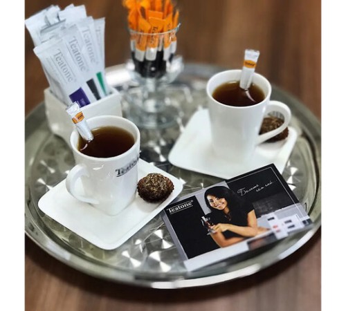 Чай TEATONE черный с ароматом бергамота, 100 стиков по 1,8 г, 64