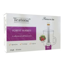 Чай TEATONE фруктовый со вкусом лесных ягод, 100 стиков по 2 г, 1257