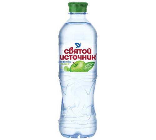 Вода негазированная питьевая СВЯТОЙ ИСТОЧНИК со вкусом яблока 0,5 л, 4603934001011