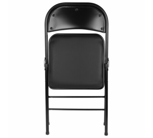 Стул складной BRABIX "Golf Plus CF-003 Комфорт", черный каркас, кожзам черный, 531566 Стул складной BRABIX "Golf Plus CF-003 Комфорт", черный каркас, кожзам черный, 531566