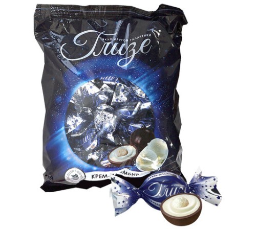 Конфеты ГЛИЗЕ с кремовой начинкой со вкусом 