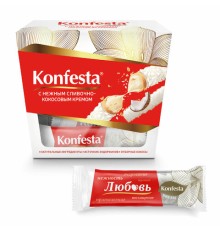 Конфеты KONFESTA со сливочно-кокосовым кремом, вафельные, 150 г
