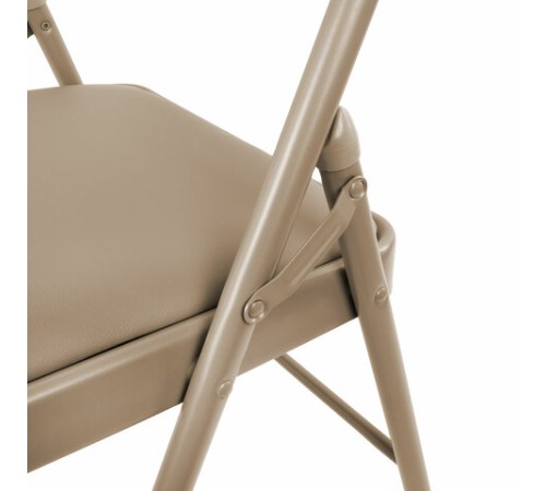 Стул складной BRABIX "Golf Plus CF-003 Комфорт", бежевый каркас, кожзам бежевый, 531567 Стул складной BRABIX "Golf Plus CF-003 Комфорт", бежевый каркас, кожзам бежевый, 531567