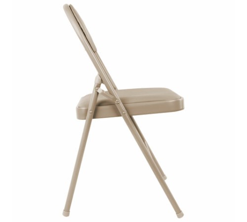 Стул складной BRABIX "Golf Plus CF-003 Комфорт", бежевый каркас, кожзам бежевый, 531567 Стул складной BRABIX "Golf Plus CF-003 Комфорт", бежевый каркас, кожзам бежевый, 531567