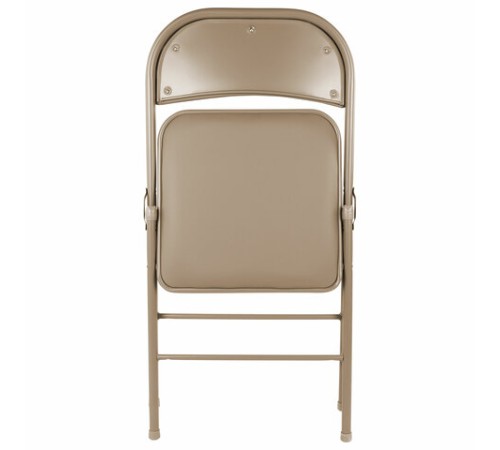 Стул складной BRABIX "Golf Plus CF-003 Комфорт", бежевый каркас, кожзам бежевый, 531567 Стул складной BRABIX "Golf Plus CF-003 Комфорт", бежевый каркас, кожзам бежевый, 531567