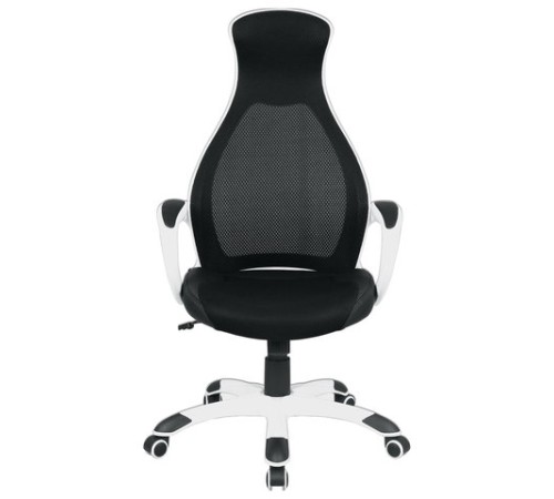 Кресло офисное BRABIX PREMIUM "Genesis EX-517", пластик белый, ткань/экокожа/сетка черная, 531573
