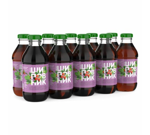 Нектар BARINOFF Шиповник, с сахаром, 0,33 л, в стеклянной бутылке, 267