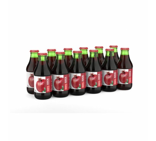 Сок BARINOFF Гранатовый, с сахаром, 0,25 л, стеклянная бутылка, 264