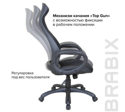 Кресло офисное BRABIX PREMIUM "Genesis EX-517", пластик черный, ткань/экокожа/сетка черная, 531574 Кресло офисное BRABIX PREMIUM "Genesis EX-517", пластик черный, ткань/экокожа/сетка черная, 531574