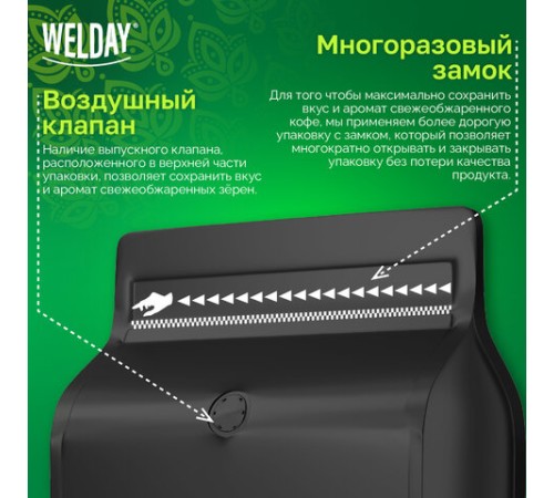 Кофе в зернах WELDAY (ВЭЛДЭЙ) 