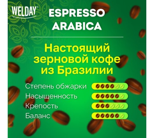 Кофе в зернах WELDAY (ВЭЛДЭЙ) 