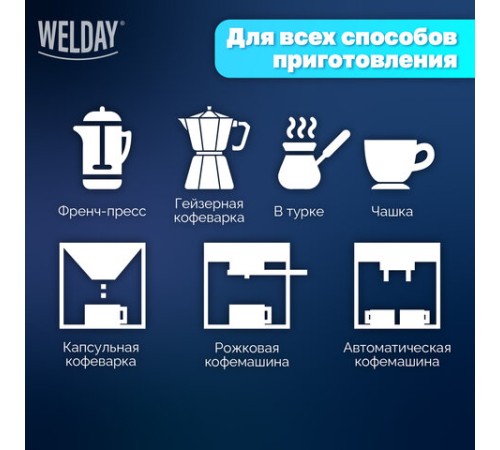 Кофе в зернах WELDAY (ВЭЛДЭЙ) 