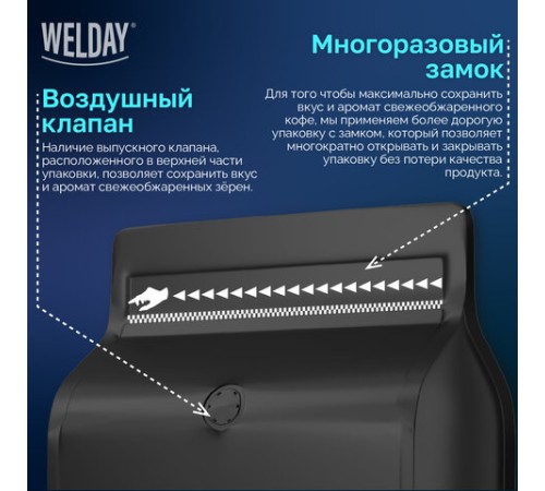 Кофе в зернах WELDAY (ВЭЛДЭЙ) 