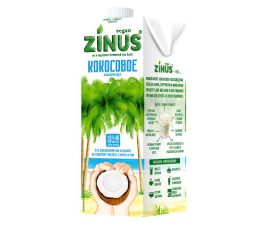Кокосовое молоко ZINUS, 1 л