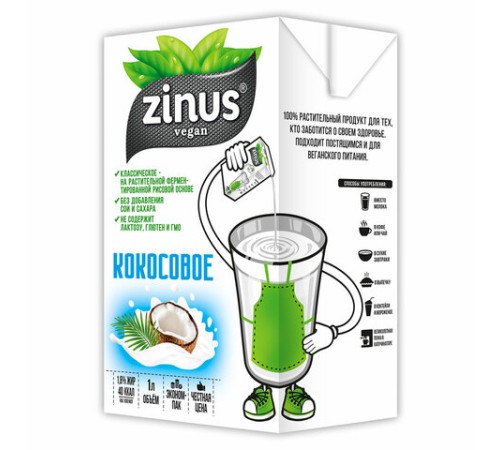 Кокосовое молоко ZINUS, 1 л