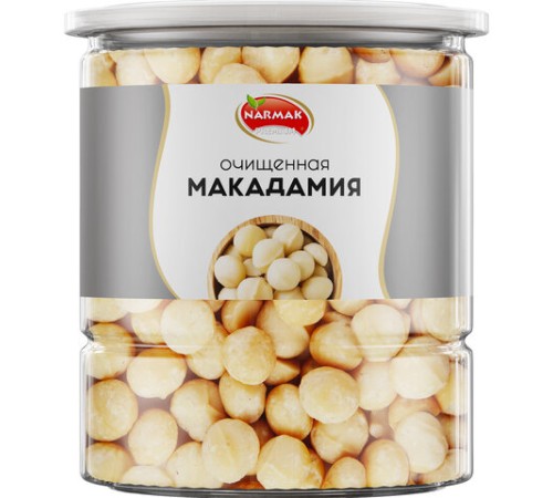 Макадамия очищенная натуральная, без пропитки сиропами и ароматизаторами NARMAK, 500 г
