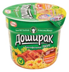 Картофельное пюре ДОШИРАК со вкусом курицы 40 г, 11194
