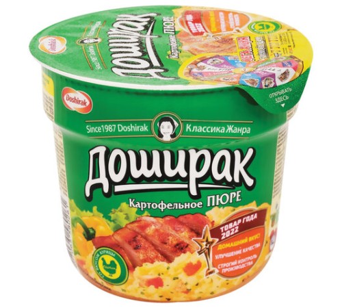 Картофельное пюре ДОШИРАК со вкусом курицы 40 г, 11194