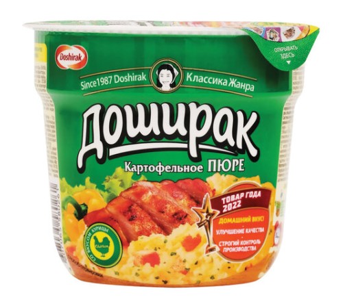 Картофельное пюре ДОШИРАК со вкусом курицы 40 г, 11194