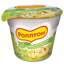 Пюре картофельное РОЛЛТОН с куриным вкусом 40 г, 10801