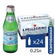 Вода ГАЗИРОВАННАЯ минеральная SAN PELLEGRINO, 0,25 л, ИТАЛИЯ, стеклянная бутылка, УТ-00003768