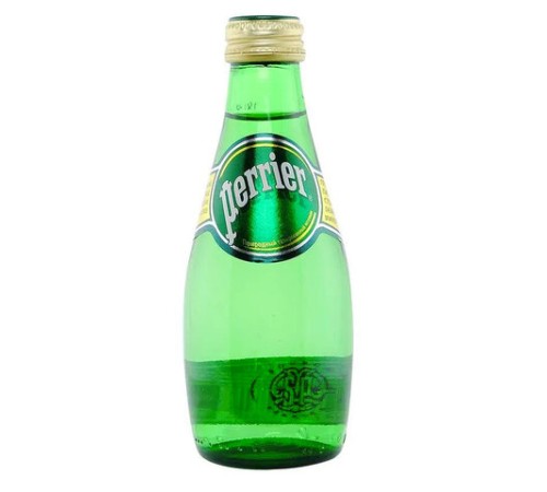 Вода ГАЗИРОВАННАЯ минеральная PERRIER, 0,33 л, ФРАНЦИЯ, стеклянная бутылка, УТ-00004097