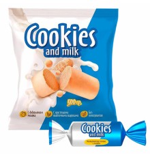 Батончики шоколадные COOKIES AND MILK молочные со сливочным печеньем, 500 г, РНК650