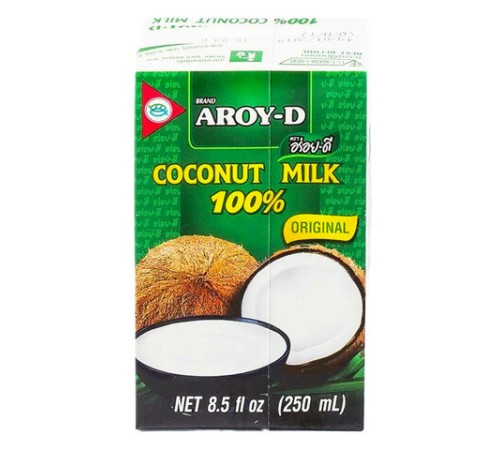 Кокосовое молоко AROY-D, 0,25 л, ИНДОНЕЗИЯ, 25848