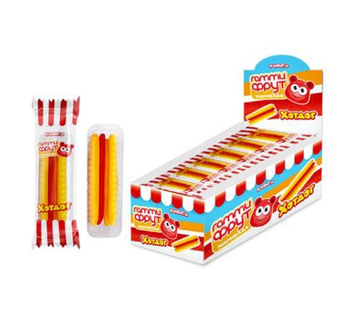 Жевательный мармелад ХОТДОГ ГАММИ ФРУТ, 18 г, КОНФИТОЙ, КТ94635