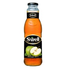 Сок яблочный SWELL осветленный в стеклянной бутылке 0,75 л, для детского питания, 4040180070