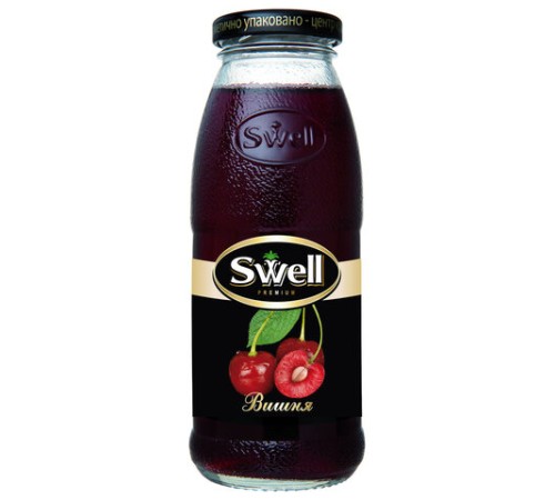 Нектар вишневый SWELL осветленный в стеклянной бутылке 0,25 л, для детского питания, 4040207310