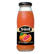 Сок грейпфрутовый SWELL с мякотью в стеклянной бутылке 0,25 л, 4040207370