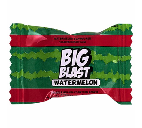 Жевательная резинка BIGBLAST со вкусом арбуза, 100 шт. по 4 г в шоу-боксе, ТУРЦИЯ, УТ-00002282