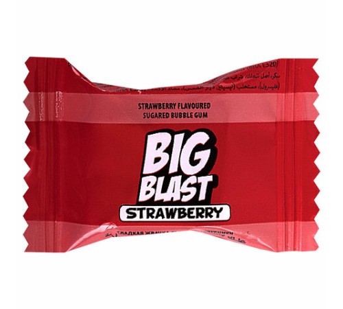 Жевательная резинка BIGBLAST со вкусом клубники, 100 шт. по 4 г в шоу-боксе, ТУРЦИЯ, УТ-00002107