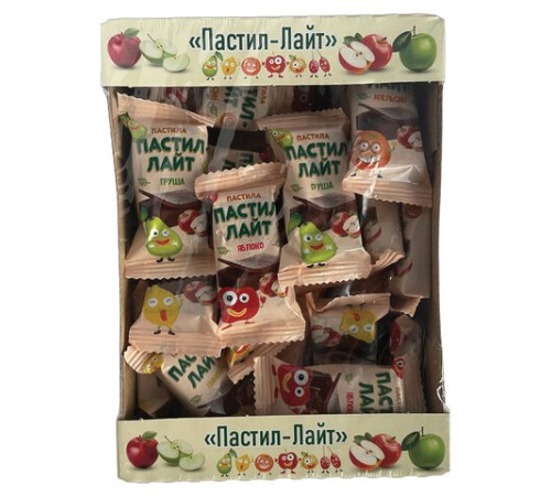 Пастила фруктовая Пастил-Лайт, ассорти вкусов, без добавления сахара, 500 г, УТ-00002476